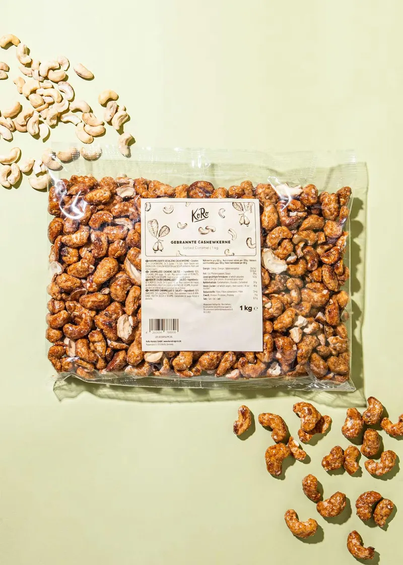 KoRo Gebrannte Cashewkerne Salted Caramel 12 x 1 kg – Produktbild 2 von 5