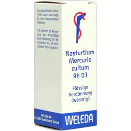 Weleda WELEDA NASTURTIUM MERCURIO cultum Rh D 3 Dilution 20 ml Dilution – Produktbild 1 von 1