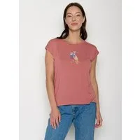 GreenBomb GREENBOMB Bird Look Timid - Lässiges Shirt aus LENZING TENCEL Mix / hochwertiger Print / Fair & Vegan – Produktbild 1 von 1