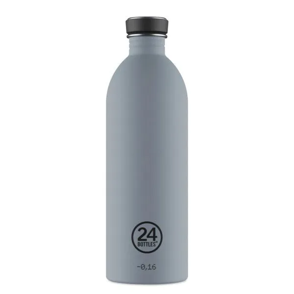 24bottles 24bottles 1l Edelstahl Trinkflasche, Grau, – Produktbild 1 von 3