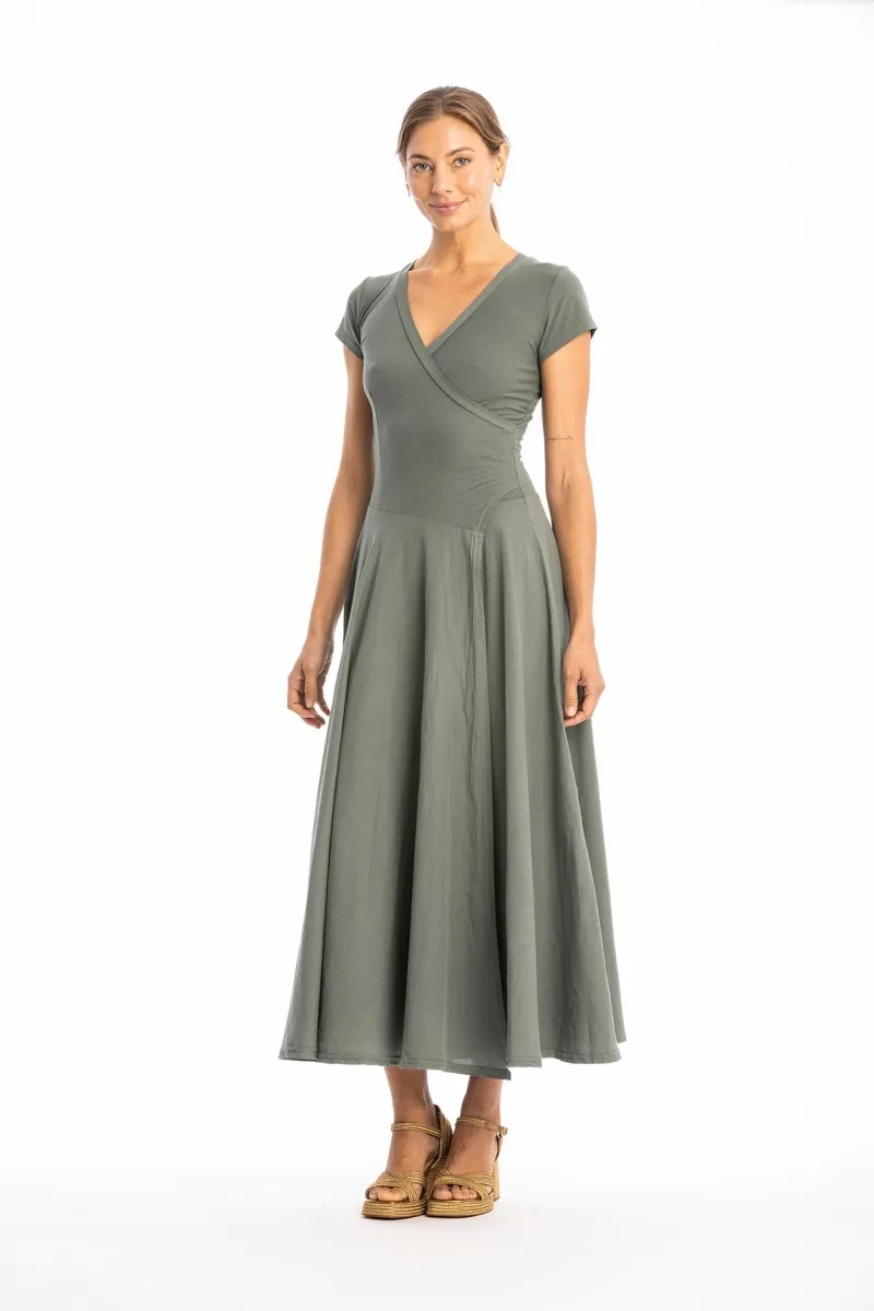 RAVENS VIEW IBIZA RAVENS VIEW IBIZA Damen vegan Kleid Veronika St Olivgrün, Olivgrün, – Produktbild 2 von 2