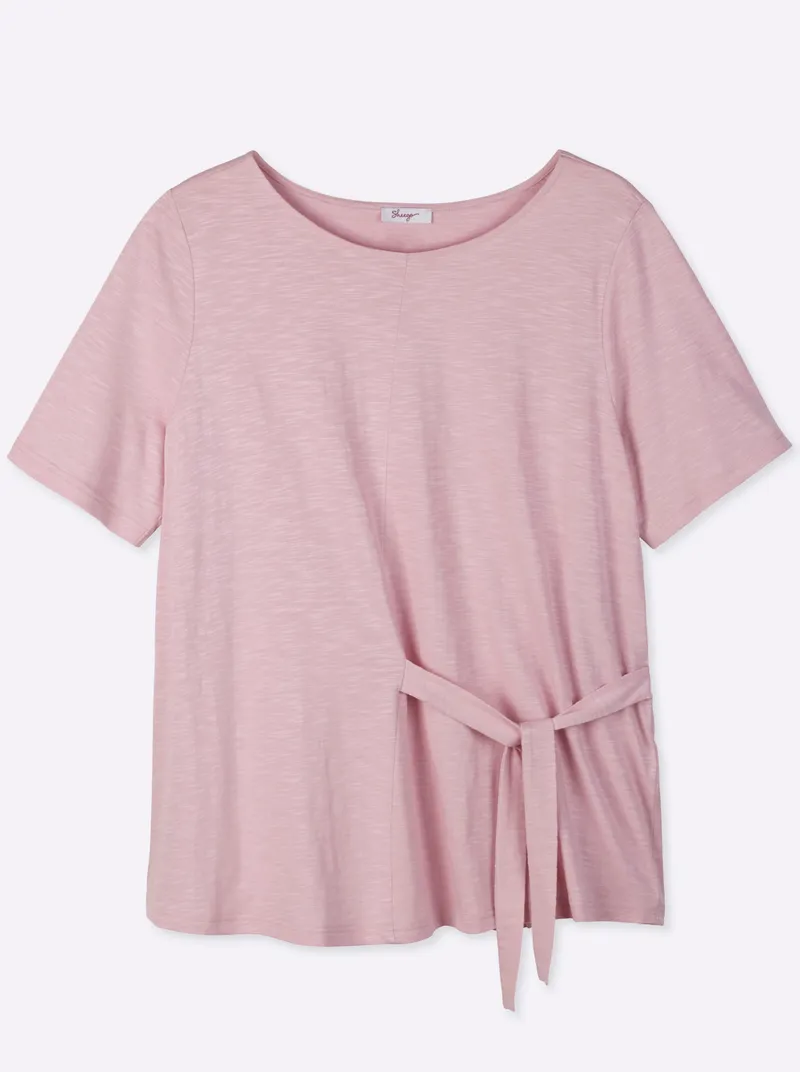 sheego Shirt rosé, Rosé, – Produktbild 1 von 2