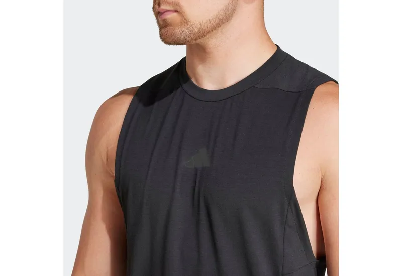 adidas Performance adidas Performance Tanktop D4T TANK mit Rundhalsausschnitt, ohne Verschluss, sportlicher Schnitt, Schwarz, – Produktbild 4 von 5
