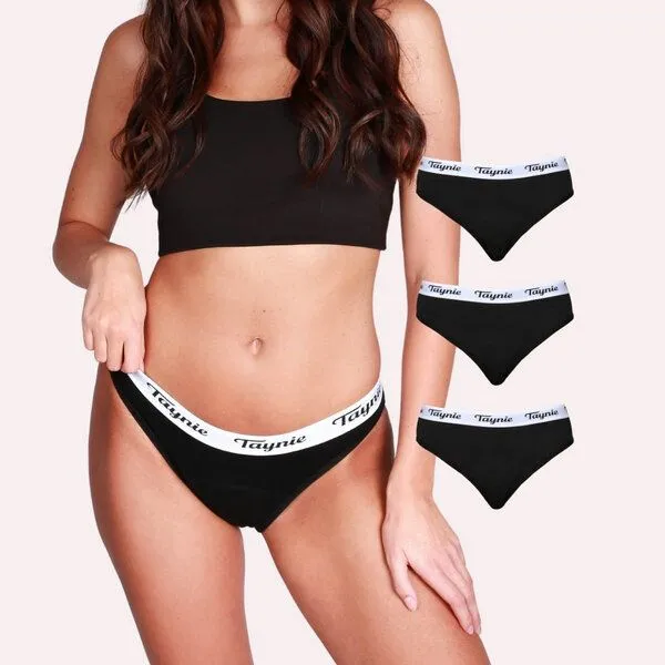 Taynie Taynie Active Extra stark Periodenunterwäsche Biozidfrei 60°C, 3er pack schwarz, – Produktbild 1 von 4