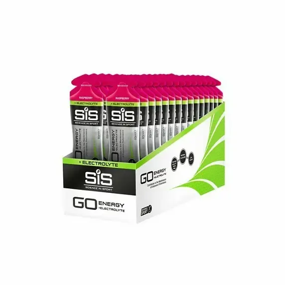 Science in Sport Energiegele Science in Sport Go + Electrolyte - Rose framboise - 60 ml, Schwarz, – Produktbild 1 von 1