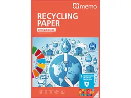 Memo memo Schreibblock A4 lin.50 Bl. RC-plus – Produktbild 1 von 1