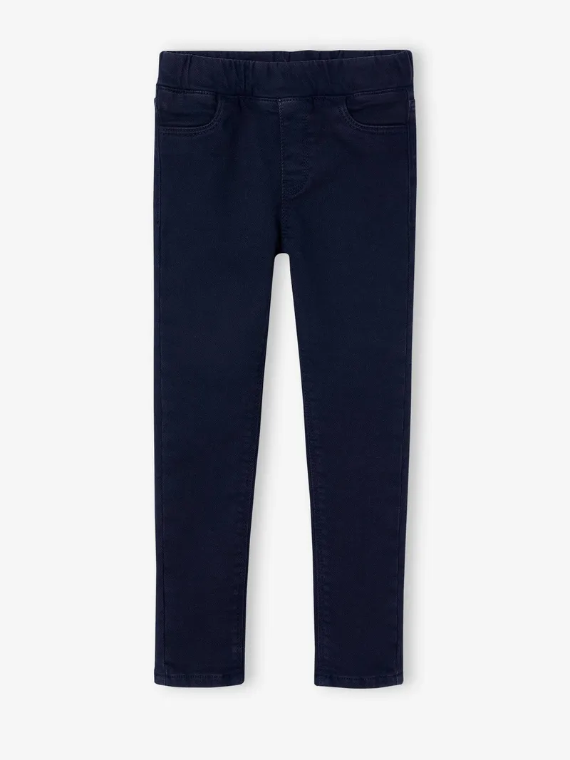 Vertbaudet Mädchen Slim-Fit-Treggings BASIC, Marine, – Produktbild 1 von 2