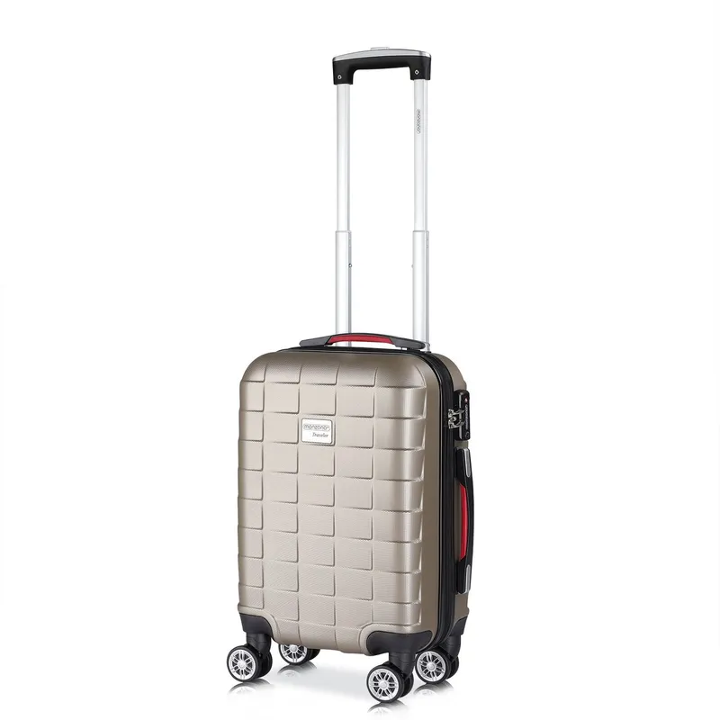 Casaria® Casaria monzana Koffer Hartschale Exopack Champagner M aus ABS 40l 61x31x21cm – Produktbild 1 von 1