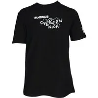 Spirit of Hamburg Spirit of Hamburg Biobaumwoll T-Shirt mit Spruch „Hamburger dibbern nich‘“, Schwarz, – Produktbild 1 von 1