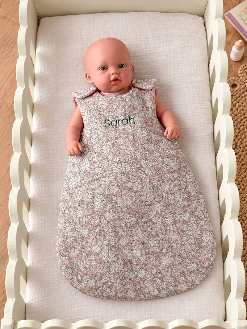 Vertbaudet Puppen-Schlafsack, Rosa bedruckt, – Produktbild 4 von 4