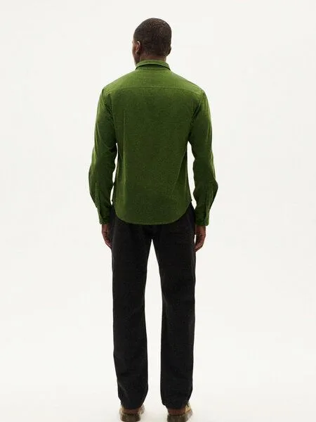 thinking mu thinking mu Kordhemd Ant Shirt Microcorduroy, Cactus (grün), – Produktbild 3 von 4