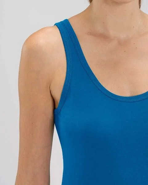 YTWOO YTWOO Damen Top aus Bio Baumwolle, nachhaltig & fair, viele Farben, Royalblau, – Produktbild 3 von 4