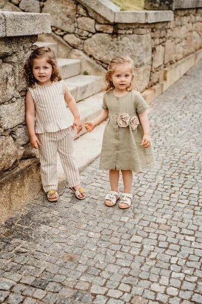 PETER JO PETER JO Kleid Beautie Flower, Olive, – Produktbild 3 von 4