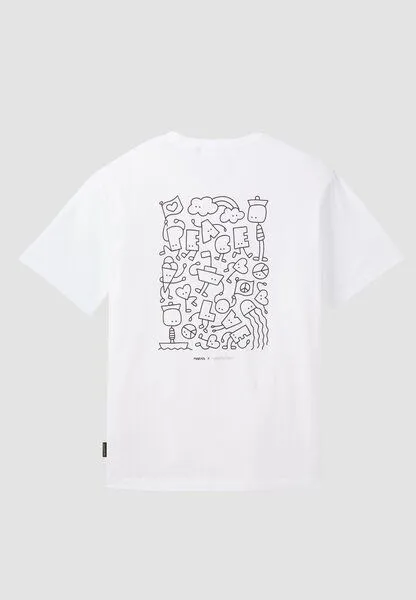 recolution Herren T-Shirt aus Baumwolle - APOSERIS MAENS - recolution, White (weiß), – Produktbild 3 von 4