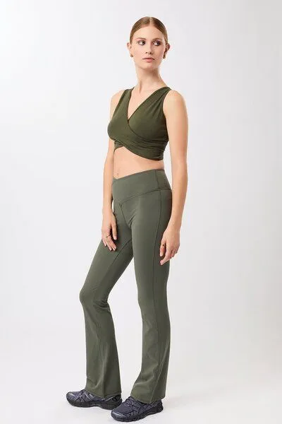 mandala mandala Flared Sports Pant, Leaf (grün), – Produktbild 3 von 3