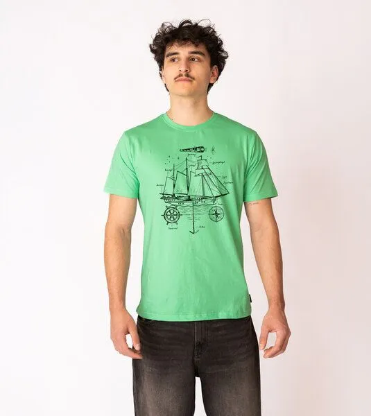 Gary Mash GARY MASH T-Shirt Sailor aus Biobaumwolle, Mint (grün), – Produktbild 3 von 3