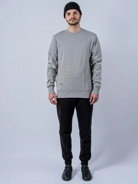 FANTASTIC REALITY STUDIOS Fantastic Reality Studios Hail Sweatshirt – Bio-Baumwolle, Unisex, Grau, – Produktbild 3 von 4