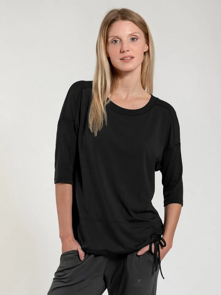 Magadi Magadi Yogashirt Sara aus weichem Naturmaterial, Schwarz, – Produktbild 4 von 5