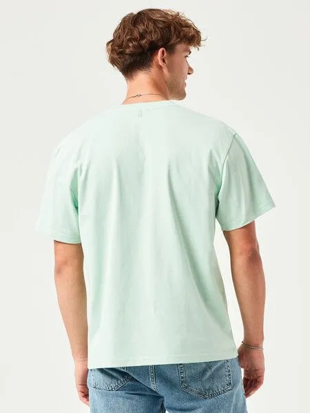 COREBASE COREBASE T-Shirt "BoxFit" aus 100% Bio-Baumwolle, Mint (grün), – Produktbild 3 von 4