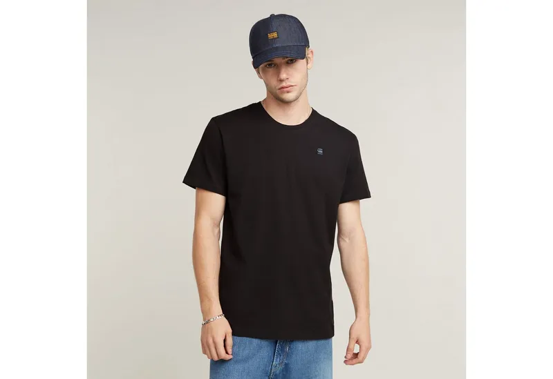G-Star G-Star T-Shirt Base-S T-Shirt mit kleinem Logo-Detail, Schwarz, – Produktbild 1 von 4