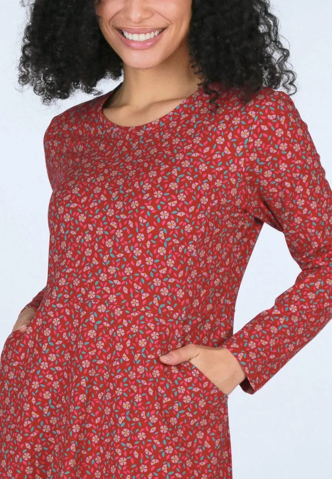 Deerberg Sommerkleid Darbynali confetti, Rot, – Produktbild 5 von 5