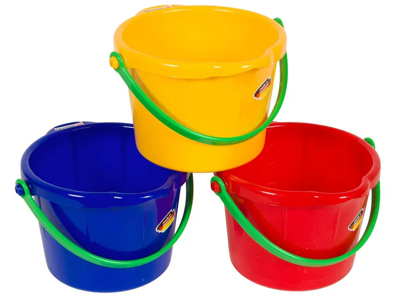 Spielstabil Spielstabil Kleiner Sandeimer für kleine Baumeister 1 Stück Kindereimer 17 x 11,5 x 17,5 cm, Mehrfarbig, – Produktbild 1 von 1