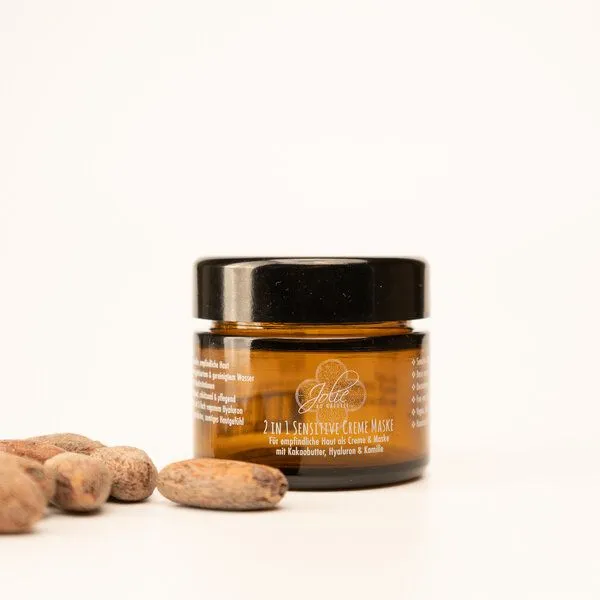 Jolie au naturel Jolie au naturel Hyaluron Creme I Maske I 2in1I für empfindliche Haut I Kamille – Produktbild 2 von 4