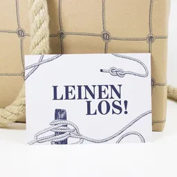 Bow & Hummingbird Bow & Hummingbird Postkarte Leinen los! – Produktbild 1 von 1