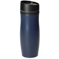 elasto elasto Thermobecher 350 ml doppelwandig isoliert „Milano“ aus Edelstahl, Blau, – Produktbild 1 von 1
