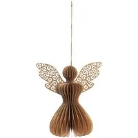 Tranquillo Papieranhänger GOLD ANGEL - braun – Produktbild 2 von 3