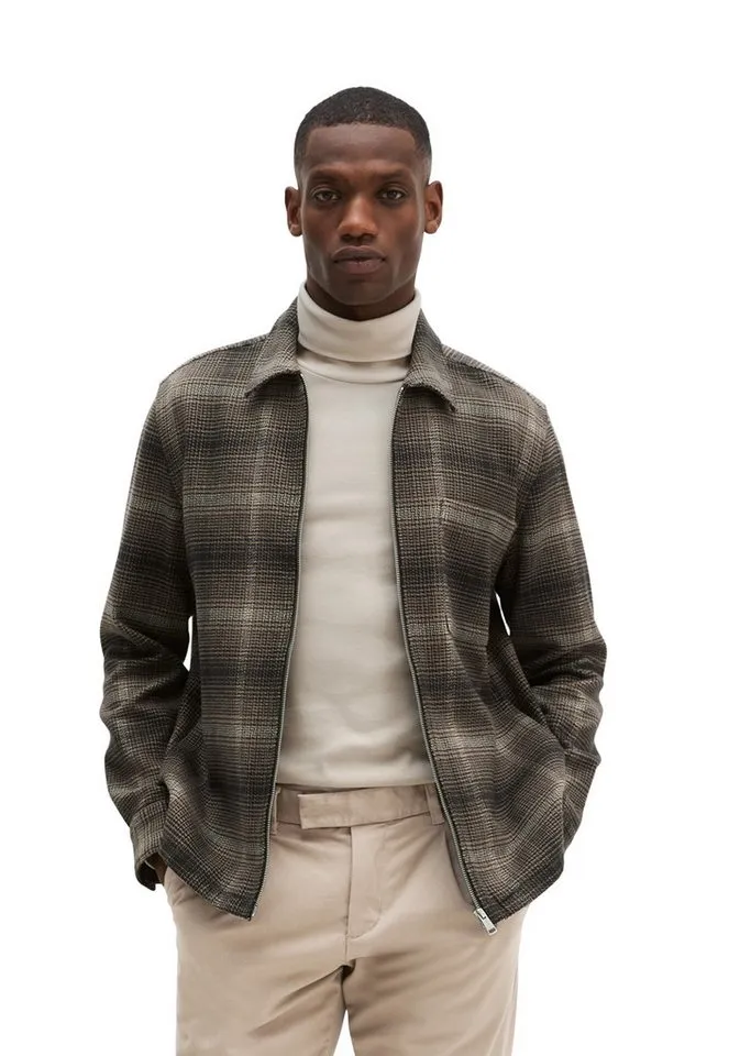 Marc O'Polo Marc O'Polo Kurzjacke aus garngefärbter Bio-Baumwolle, Braun, – Produktbild 1 von 5