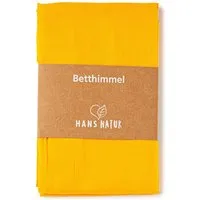 HANS NATUR Betthimmel Baldachin Bio-Baumwolle ringelblume 115 x 300 cm, Gelb, – Produktbild 1 von 1