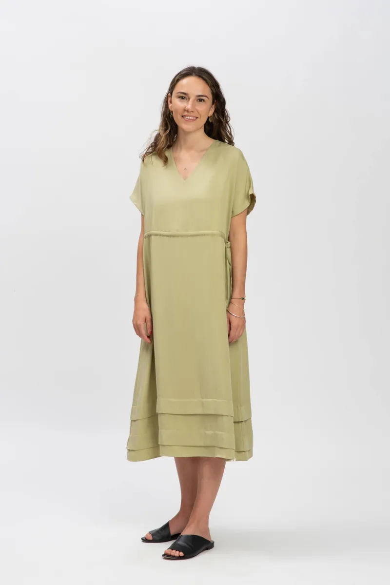 MATONA MATONA Damen vegan Kleid Tencel Schiefergrün, Hellgrün, – Produktbild 2 von 2