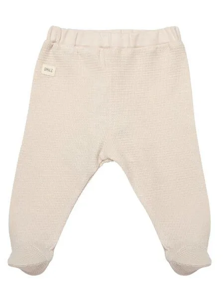 Biorganic Biorganic Waffle Smile Baby Hose mit Fuß, Beige, – Produktbild 1 von 4