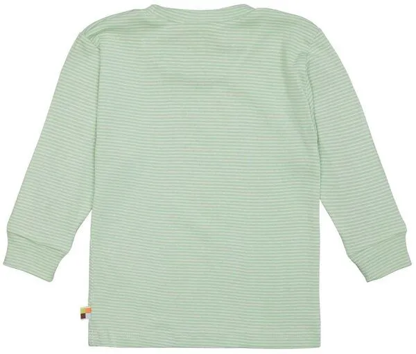 loud + proud loud + proud Babys & Kinder Schlafanzug, Pyjama Streifen aus Feinripp, GOTS-zertifiziert, Pistacchio/grün, – Produktbild 1 von 4