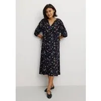 recolution Damen Kleid aus LENZING ECOVERO Viskose - NEMESIA BLOSSOM - recolution, Black (schwarz), – Produktbild 1 von 1