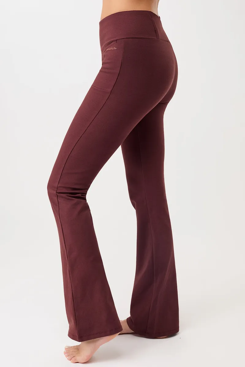 mandala MANDALA Damen vegan Hose Back Envelope Ruby, Dunkelrot, – Produktbild 2 von 2