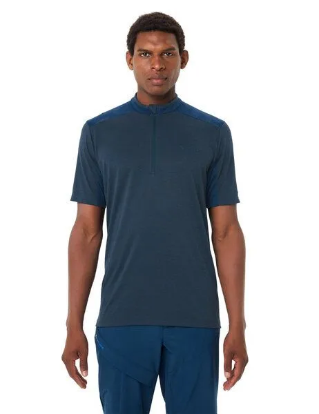 Vaude VAUDE T-Shirt Men's Tamaro HZ Shirt IV, Dark sea uni, – Produktbild 4 von 5