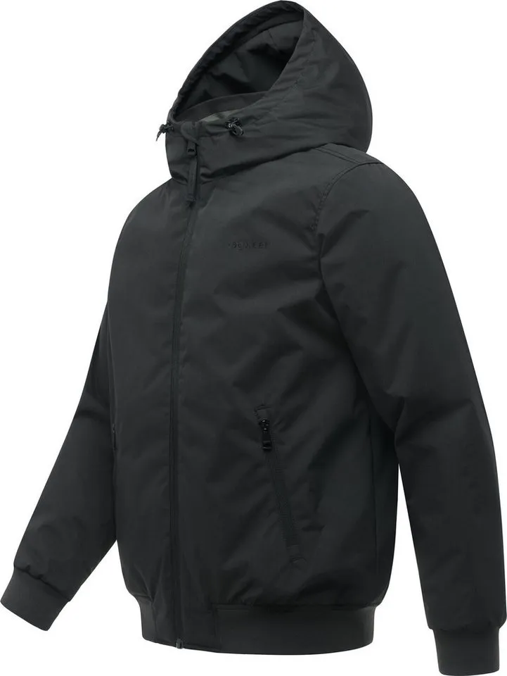 ragwear ragwear Funktionsjacke Wesol Y Warme Winter Jacke mit verstellbarer Kapuze, Schwarz, – Produktbild 3 von 5