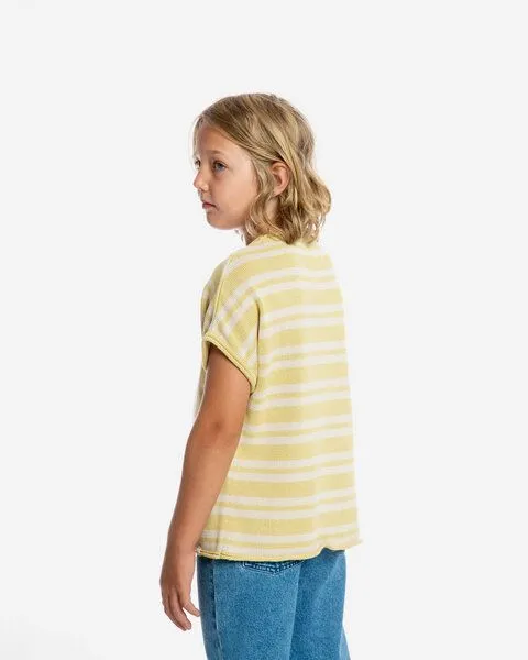MATONA Matona T-Shirt | Boxy Knit T-Shirt | aus Bio-Baumwolle | GOTS-zertifiziert, Vanilla/bone, – Produktbild 2 von 4