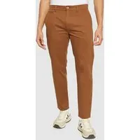 KnowledgeCotton Apparel KnowledgeCotton Apparel Twill-Chinohose - CHUCK regular chino twill pants - aus Bio Baumwolle, Dachshund (braun), – Produktbild 1 von 1