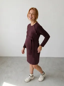 Vertbaudet Vertbaudet Sweatkleid mit verdeckten Stillöffnungen für Schwangerschaft & Stillzeit – Produktbild 1 von 1