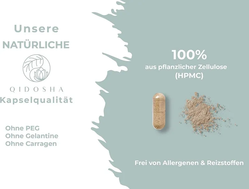 QIDOSHA IN-SHAPE Fettstoffwechsel- und Mitochondrien-Komplex Kapseln, 120 St., 81 g, Mit Cholin, L-Carnitin und Coenzym Q10 – Produktbild 1 von 5