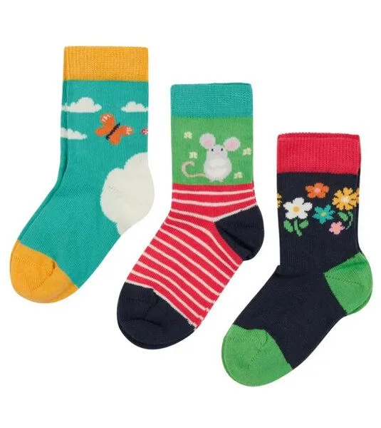 Frugi Frugi Bunte Söckchen im 3er-Pack – Produktbild 2 von 5