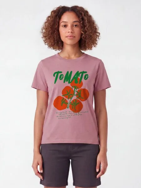 watapparel watapparel T-Shirt Frauen Tomato, Lilac dream, – Produktbild 2 von 2
