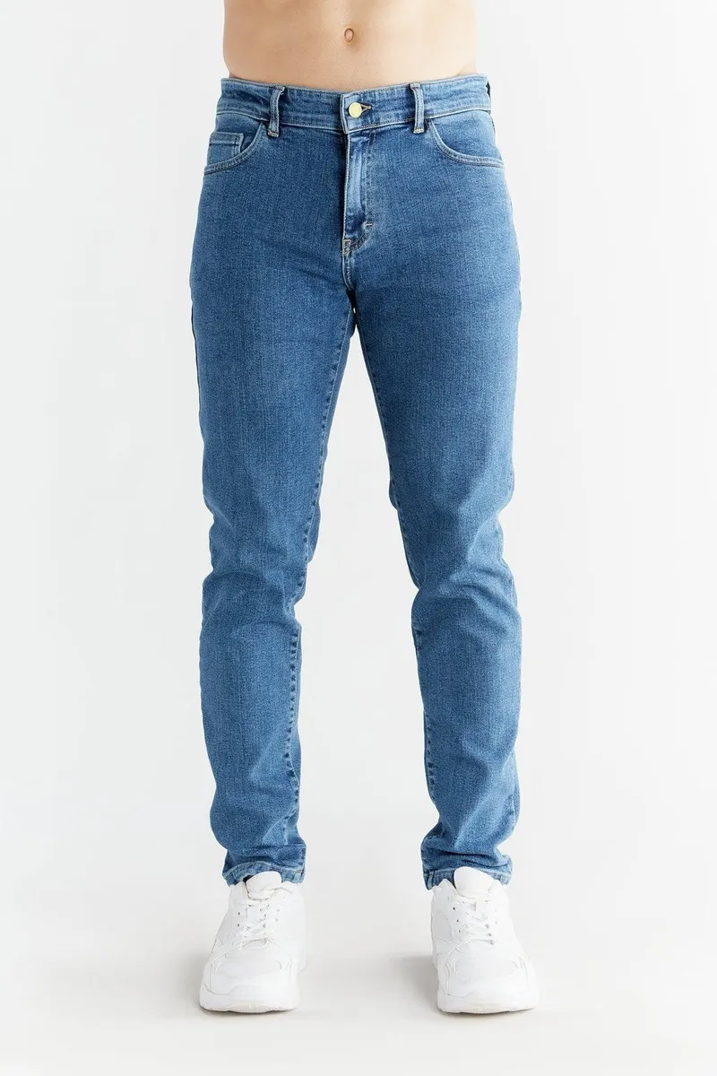 Evermind Evermind Herren vegan Jeans Slim Fit Day Himmelblau, Blau, – Produktbild 2 von 2