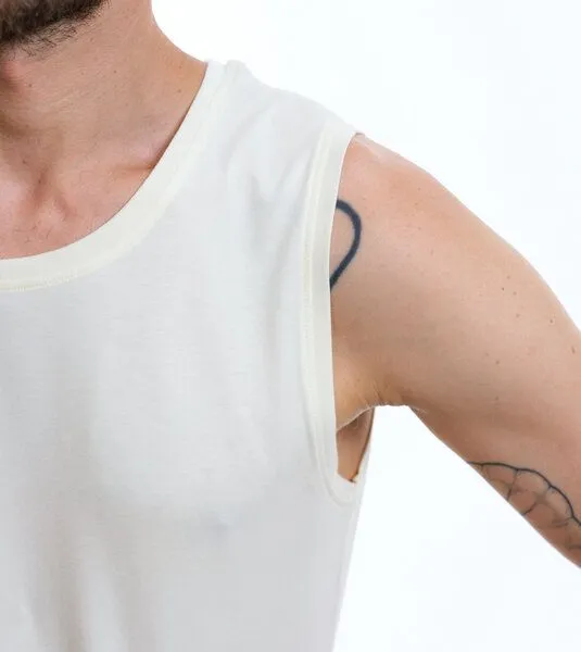 Gary Mash Gary Mash Herren Tanktop Pratt aus TENCEL Lyocell Mix, Ivory (weiß), – Produktbild 4 von 4