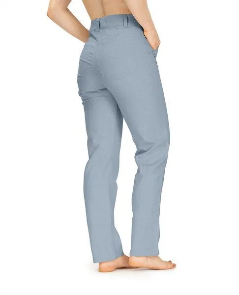 SCHAZAD Leinenhose APPROVAL-SLIM von SCHAZAD, Taubenblau, – Produktbild 1 von 3
