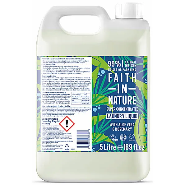 Faith in Nature Faith in Nature Superkonzentriertes Füssigwaschmitte - 5L – Produktbild 1 von 1