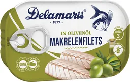 Delamaris Delamaris Makrelenfilets in Olivenöl, 81.25 Gramm (Abtropfgewicht) – Produktbild 1 von 1